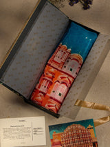 Teal Jaipur Hawa Mahal City Scarf - TOSSIDO