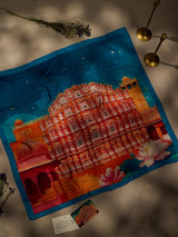 Teal Jaipur Hawa Mahal City Scarf - TOSSIDO