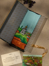 Teal Kochi Backwaters City Scarf - TOSSIDO
