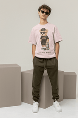 Teddy Skate King: Street Style Oversized Tee - TOSSIDO