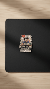 The "Bare Act Attack" Fridge Magnet - TOSSIDO