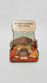 The "Lead & Latte" Campus Fridge Magnet - TOSSIDO