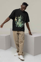 Torch of Wisdom: Statue of Liberty's Quest Oversized Tee - TOSSIDO
