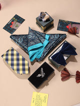 Tossido’s Navy & Yellow Check Men’s Gift Box - TOSSIDO