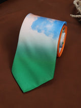 Tricolor Flag Printed Necktie - TOSSIDO