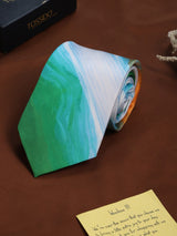 Tricolor Flag Printed Necktie - TOSSIDO