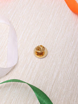Tricolour Ashoka Chakra Round Lapel Pin - TOSSIDO
