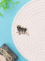 Triple Owl Brooch