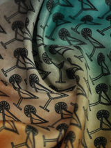 Turquoise & Orange Novelty Pocket Square - TOSSIDO