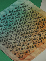 Turquoise & Orange Novelty Pocket Square - TOSSIDO