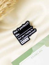 Unchanged Typography Enamel Pin