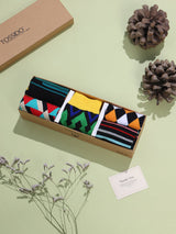Urban Pattern Cotton Socks Collection – Pack of 5 - TOSSIDO