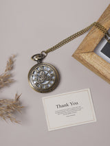Vintage Roman Gear Pocket Watch - TOSSIDO