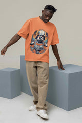 Vintage Studio Vibes Printed Oversized Tee - TOSSIDO