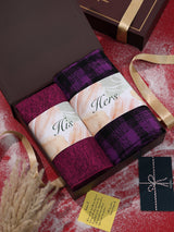 Warm Duo: His & Her Wool Mufflers - TOSSIDO