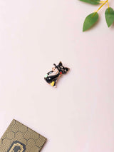 Whimsical Black Cat Brooch - TOSSIDO