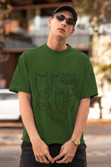 Whimsy Outline Oversized Tee - TOSSIDO