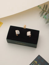White Abstract Cufflinks - TOSSIDO