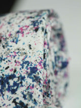 White Abstract Skinny Necktie - TOSSIDO