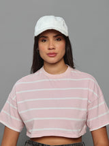 White Distressed Baseball Cap - TOSSIDO