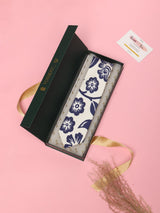 White Floral Printed Silk Tie (Slight Defected) - TOSSIDO