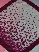 White & Pink Abstract Pocket Square - TOSSIDO