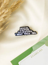 Winner Typography Enamel Pin