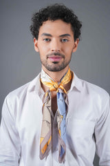 Yellow Floral Neckerchief - TOSSIDO