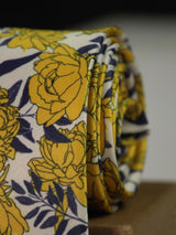 Yellow Floral Printed Necktie - TOSSIDO