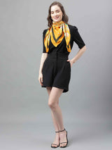 Yellow Floral Scarf & Scarf Bag Set - TOSSIDO