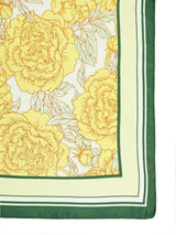 Yellow Floral Short Scarf - TOSSIDO