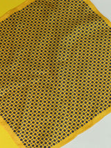 Yellow Floral Silk Pocket Square - TOSSIDO