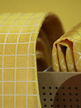 Yellow Necktie & Pocket Square Giftset - TOSSIDO