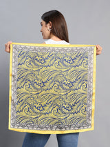 Yellow Paisley Short Scarf - TOSSIDO