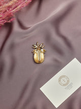 Yellow Pineapple Brooch