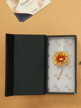 Yellow Sunflower Brooch - TOSSIDO