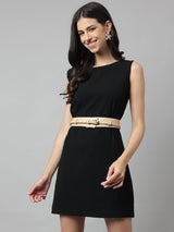 Beige Women's Vegan Leather Belt and Gold Buckle - TOSSIDO