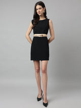 Beige Women's Vegan Leather Belt and Gold Buckle - TOSSIDO