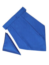 Berry Blue Cravat & Pocket square - TOSSIDO