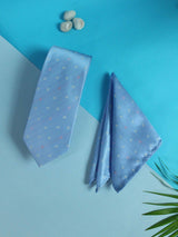 Blue Anchor Necktie & Pocket Square Giftset - TOSSIDO