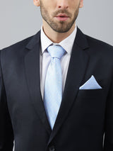 Blue Anchor Necktie & Pocket Square Giftset - TOSSIDO