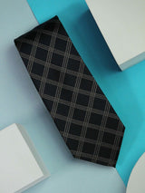 Blue Checks Handmade Silk Necktie - TOSSIDO