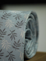 Blue Floral Woven Necktie - TOSSIDO