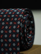 Blue Paisley Woven Necktie - TOSSIDO