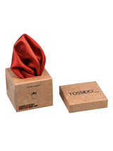 Burnt Orange Textured Pocket Square