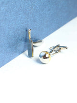 Cricket Bat & Ball Cufflinks - TOSSIDO