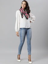 Floret Scarf & Bag Scarf Set - TOSSIDO