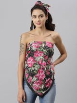 Floret Scarf & Bag Scarf Set - TOSSIDO