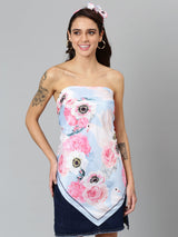 Floweret Scarf & Bag Scarf Set - TOSSIDO