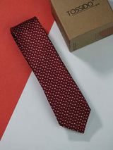 Flyspeck Skinny Necktie - TOSSIDO